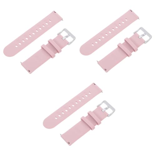 jojofuny 3 Stk Gurt für Kinder armbänder Sport Armband Gummiband Anschauen Kieselgel Rosa von jojofuny