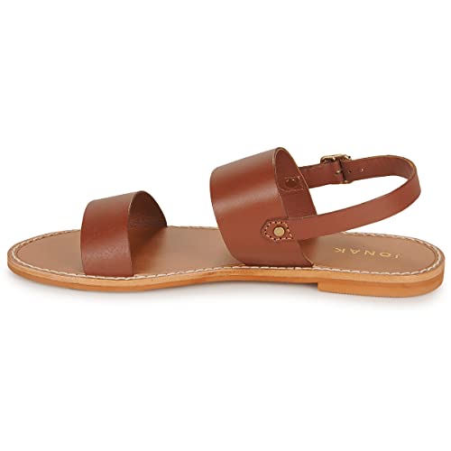 jonak Waou Sandalen/Sandaletten Damen Cognac - 37 - Sandalen/Sandaletten Shoes von jonak