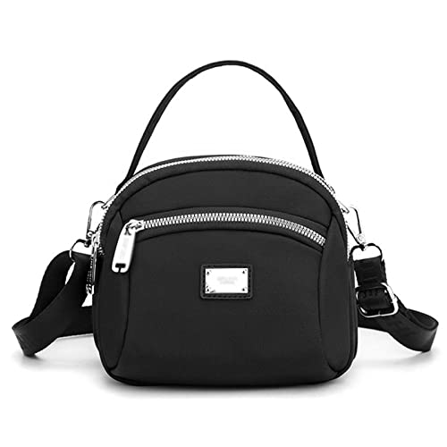 jonam Rucksack damen Small Mobile Phone Women Shoulder Bag Nylon Ladies Crossbody bags Girls Messenger Bag Female Handbags Dropshipping (Color : Black) von jonam