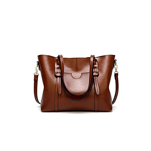 jonam Umhängetasche Umhängetaschen für Frauen Handtaschen Frauen Taschen PU. Leder casual tote frauen tasche (Color : Coffee) von jonam