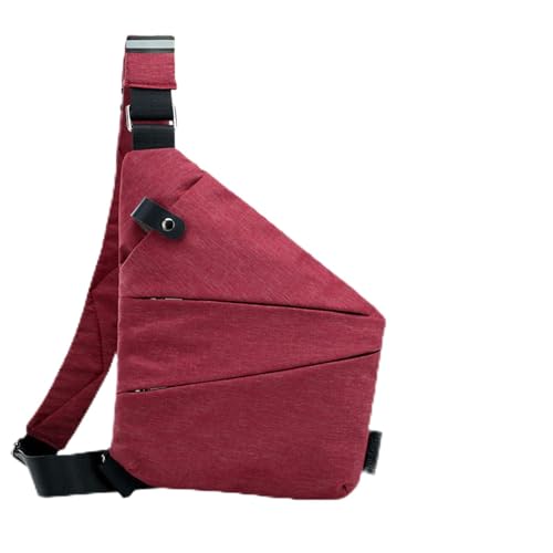 Anti-Diebstahl-Tasche, Anti-Diebstahl-Reisetasche, schlanke Umhängetasche, Umhängetasche für Damen und Herren (A4,Right Shoulder) von jqyddm