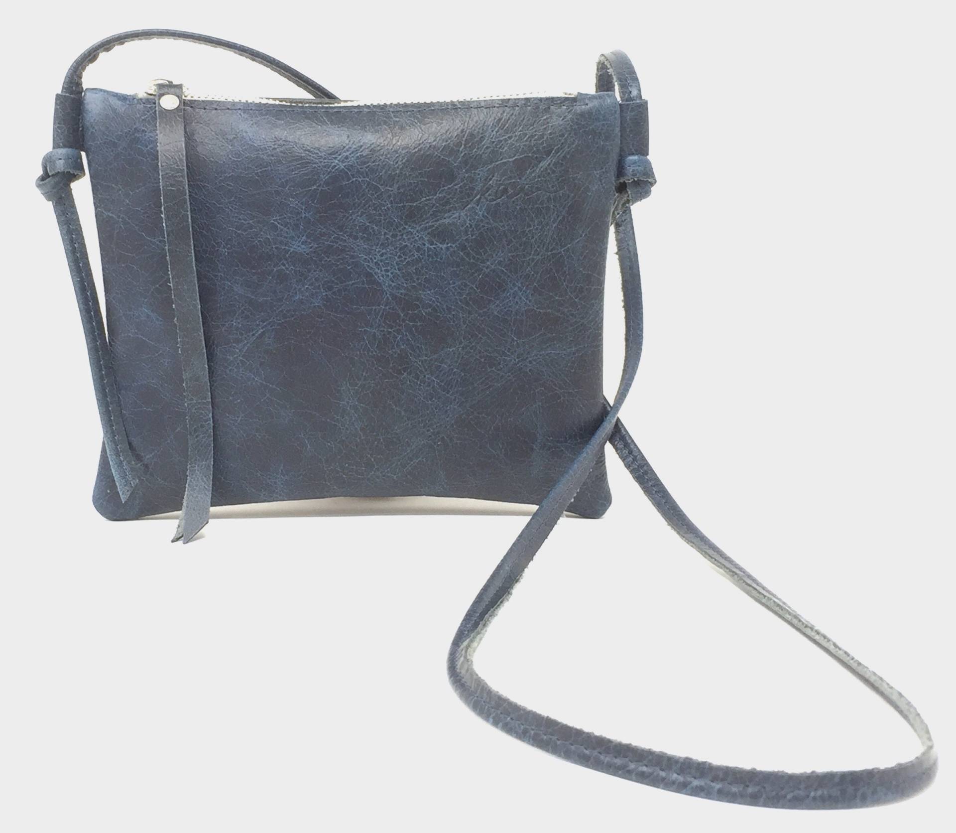 Ledertasche Damen Klein Blau Handtasche Leder von kaaberlin