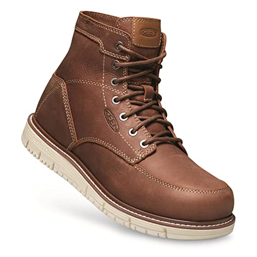 KEEN Utility SAN JOSE 15.2 cm WP Herren Arbeitsschuhe, Lebkuchen/gebrochenes Weiß, 8 von keen utility