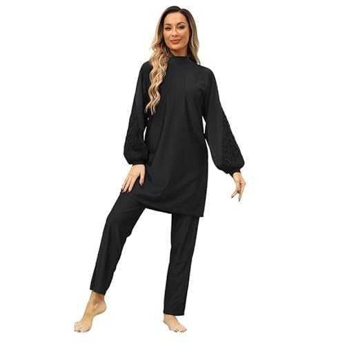 keephen Frauen muslimische Bademode Beachwear Solid Farbe 3pcs Langarm Sport Badeanzug Burkini Badeanzug mit Swim Hijab keephen Frauen muslimische Bademode Beachwear Solid Farbe 3pcs Langarm Sport Badeanzug Burkini Badeanzug mit Swim Hijab von keephen