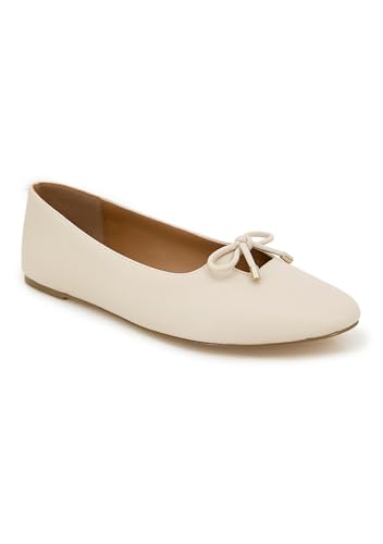 kensie Damen Alicia Ballerinas, Taupe, 42.5 EU von kensie