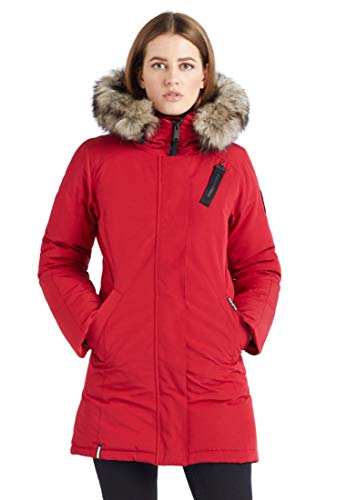 khujo Damen Mantel MALOUSA Parka einfarbig Kapuze Kunstfell Zwei-Wege-Reißverschluss khujo Damen Mantel MALOUSA Parka einfarbig Kapuze Kunstfell Zwei-Wege-Reißverschluss von khujo