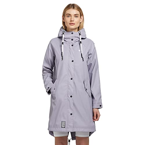 khujo Odelie Damen Jacke Regenjacke Regenmantel Mantel Coat (XXL, Violett) von khujo