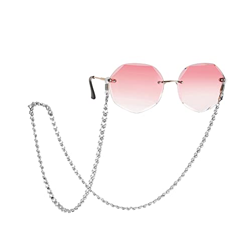 KKJOY Perlen Strass Brillen Kette Maske Lanyards Brillenbänder Halter Halskette Brillenschnur Brillen Sonnenbrille Zubehör für Frauen Mädchen von kkjoy