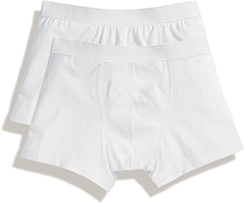 2er Pack Retro-Shorts - Fruit of the Loom 'Classic Shorty' XXL,White