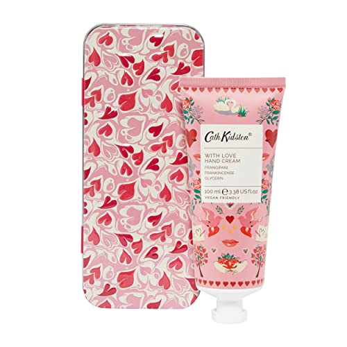 Cath Kidston With Love Handcreme in wiederverwendbarer Dose | angereichert mit ätherischen Ölen und Sheabutter | tierversuchsfrei und vegan | 100 ml von Cath Kidston