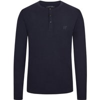 JP1880 Longsleeve mit Serafino-Kragen von JP1880