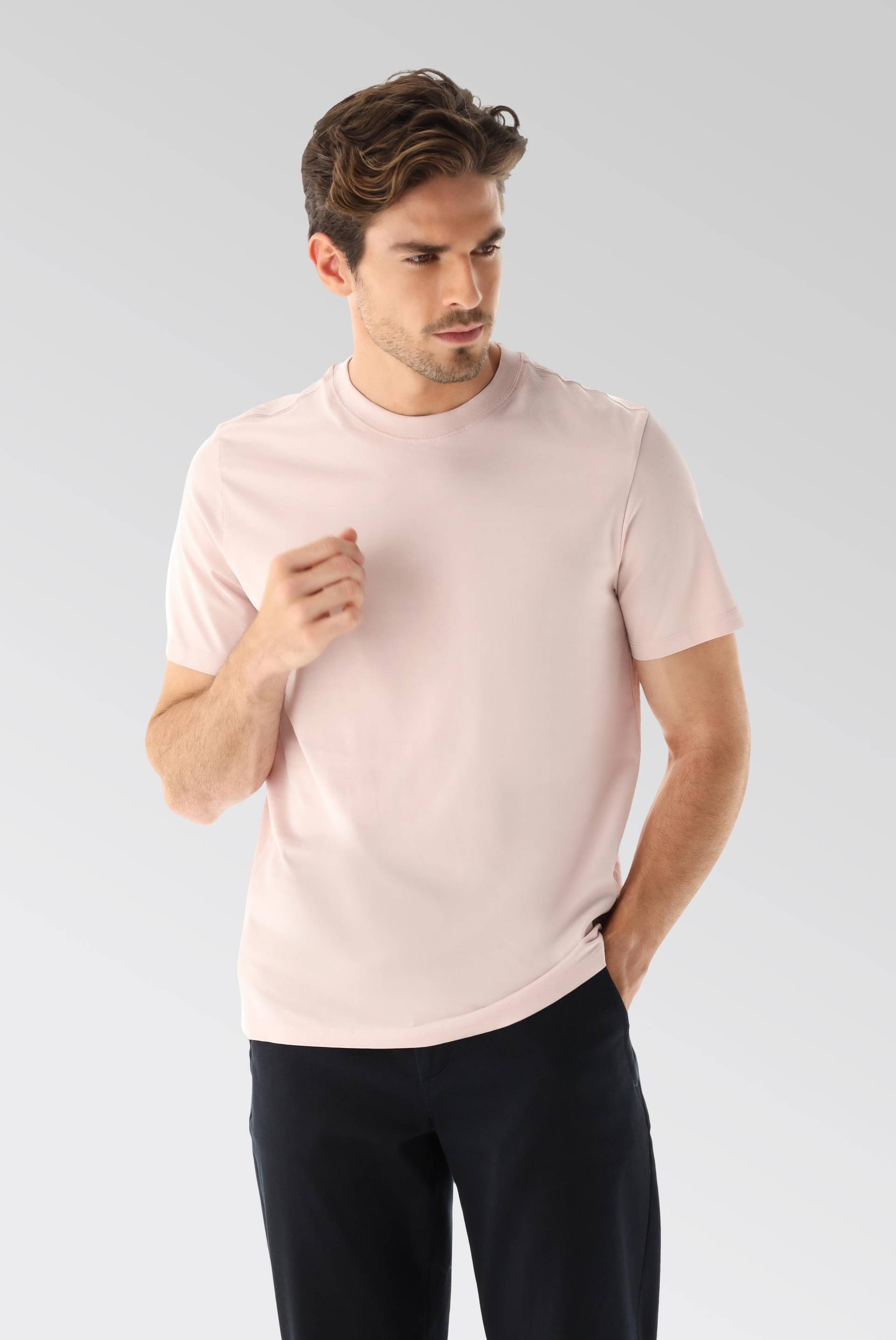 Rundhals Jersey T-Shirt Relaxed Fit von van Laack