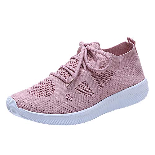 koperras Laufschuhe Damen Sportschuhe Straßenlaufschuhe Sneaker Joggingschuhe Sommer Aushöhlen Atmungsaktive Freizeitschuhe Sneaker Trainer für Outdoor Fitness Gym Walkingschuhe 37-42 von koperras