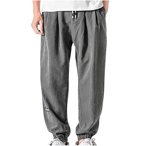 WFRAU Herren Sommer Cargohose Übergröße M-8XL Freizeithose Männer Chino Jogginghose Casual Hohe Taille Combat Sporthose Jungen Freizeithose Sweatpants mit Taschen von kowaku