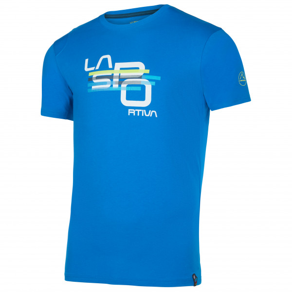 La Sportiva - Stripe Cube T-Shirt - T-Shirt Gr L;M;S;XXL blau;rot;weiß/grau von la sportiva