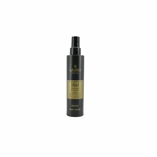 Anti-Frizz-Spray ohne Ausspülen mit Keratin, 200 ml, Formel mit Arganöl und Keratin, Glanz-Effekt ohne Rückstände für glattes und gewelltes Haar Anti-Frizz-Spray ohne Ausspülen mit Keratin, 200 ml, Formel mit Arganöl und Keratin, Glanz-Effekt ohne Rückstände für glattes und gewelltes Haar von labBIO