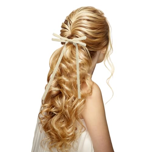 Elegante Haarspange mit Schleife, doppeltes Band, Haarspangen, Stirnband, Make-up, Cosplay, Kopfschmuck, Weihnachtsfeier, Kopfbedeckung, Haarspangen von lazyfun