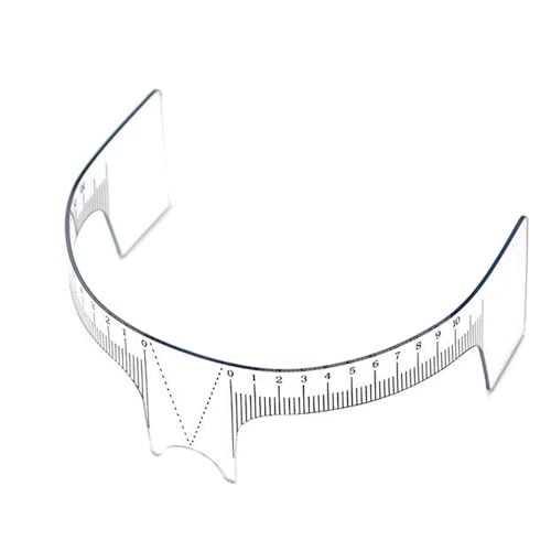 Nasenpositionierungs-Lineal für die meisten Gesichts-Augenbrauenstempel und -formungs-Kits für Mädchen und Frauen, Augenbrauenschablone, Augenbrauenformungs-Messgerät von lazyfun