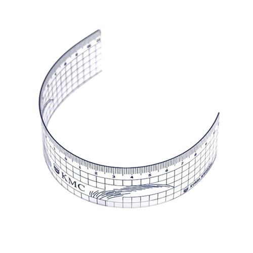 Nasenpositionierungs-Lineal für die meisten Gesichts-Augenbrauenstempel und -formungs-Kits für Mädchen und Frauen, Augenbrauenschablone, Augenbrauenformungs-Messgerät von lazyfun