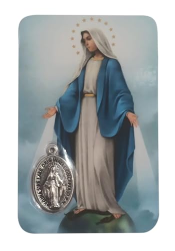 Santini religiöse Madonna Wundertätig. Ein großer Schutz immer bei Ihnen. Karte mit farbigem Bild, Gebet und Medaille, versilbert. Holy Card im Taschenformat, laminiert, hergestellt in Italien Santini religiöse Madonna Wundertätig. Ein großer Schutz immer bei Ihnen. Karte mit farbigem Bild, Gebet und Medaille, versilbert. Holy Card im Taschenformat, laminiert, hergestellt in Italien von lazzaro italy