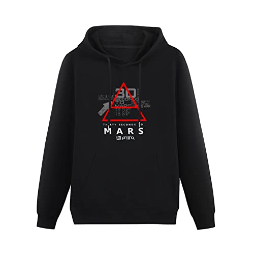 30 Thirty Seconds to Mars Glyphic Symbol Hoodies Long Sleeve Pullover Loose Hoody Sweatershirt Black S von lelei