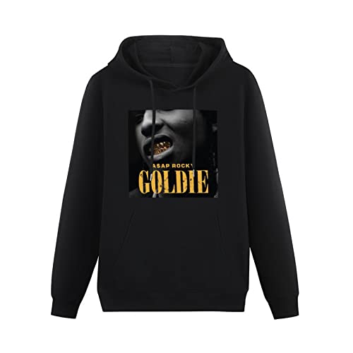 ASAP Rocky Goldie - Hoodies Long Sleeve Pullover Loose Hoody Sweatershirt Black M von lelei