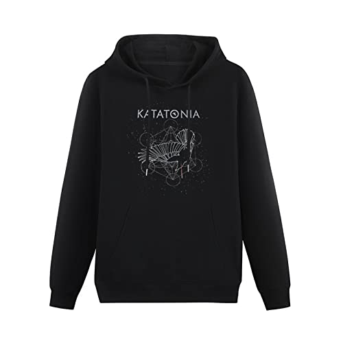 Katatonia Constellation Brave Sanctitude Fall of Hearts Rock Hoodies Long Sleeve Pullover Loose Hoody Sweatershirt Black L von lelei