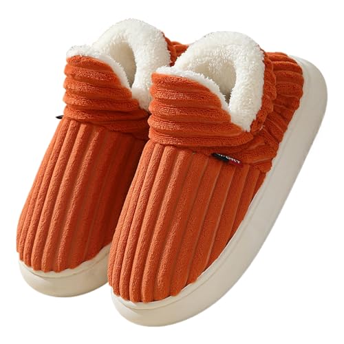 Hausschuhe für Damen | Hausschuhe mit orthopädischen Sohlen,Bequeme Indoor-Outdoor-Scuff-Slides, Slip-On-Winter-Fuzzy-Hausschuhe für Männer und Frauen Leryveo von leryveo