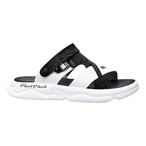 liaddkv 2024 Herren Sandalen Sommer, Leicht Strandschuhe Schuhe Sandalen Für Jungen Outdoor Sandalen Wasserfest Weiche Hausschuhe Freizeitsport Trend Luftkissen Sommerschuhe Herren Offen von liaddkv