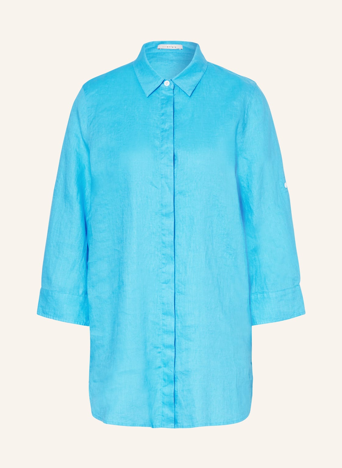 Lilienfels Hemdbluse Aus Leinen Mit 3/4-Arm blau Lilienfels Hemdbluse Aus Leinen Mit 3/4-Arm blau von lilienfels