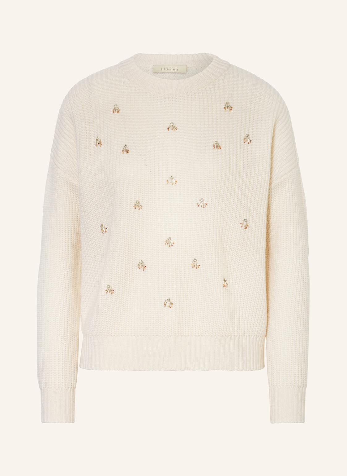 Lilienfels Pullover Mit Cashmere Und Schmucksteinen weiss Lilienfels Pullover Mit Cashmere Und Schmucksteinen weiss von lilienfels
