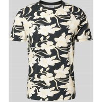 Lindbergh T-Shirt mit Allover-Muster Modell 'desert flower' in Black, Größe L von lindbergh