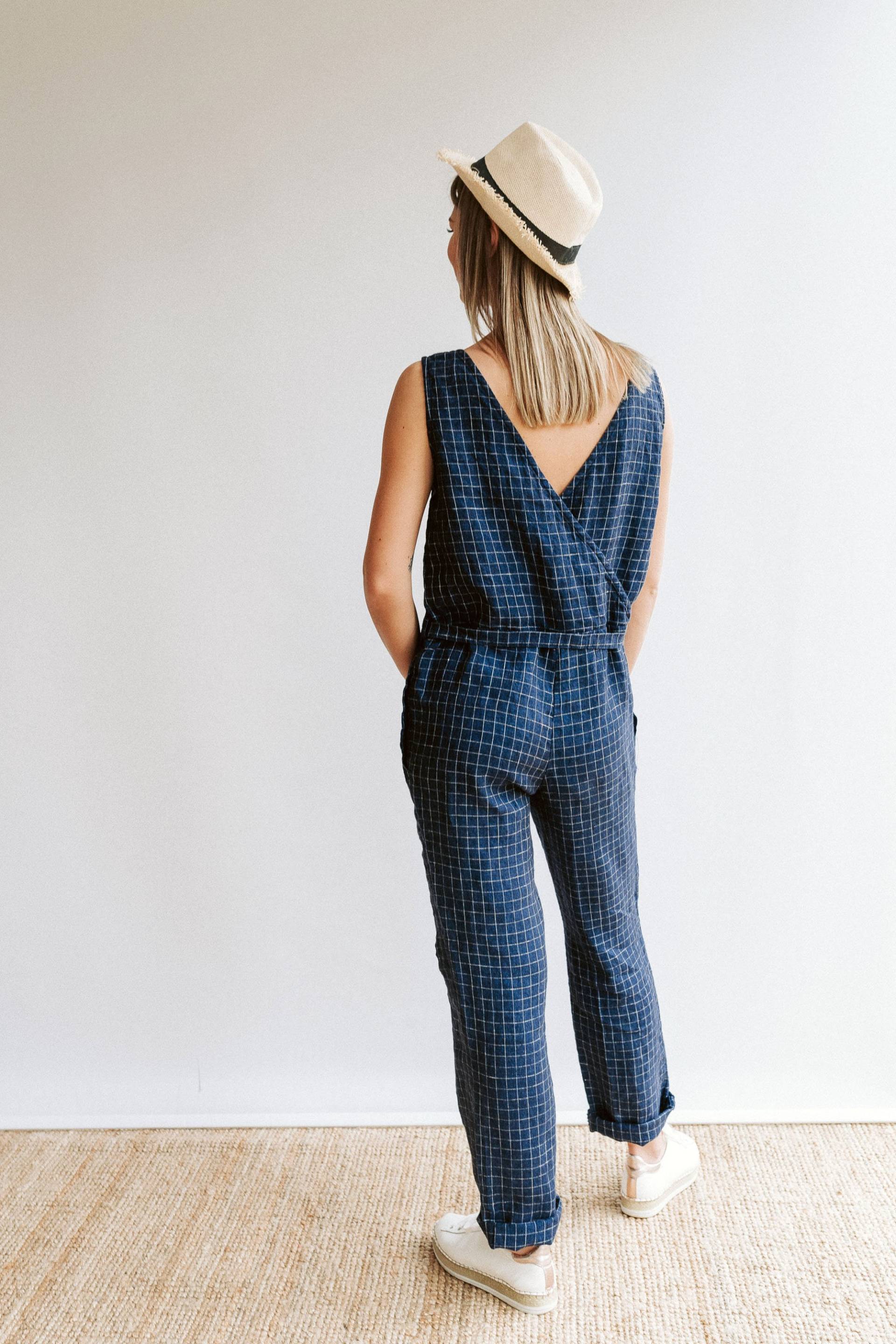 Leinen Jumpsuit, Viele Farben, Overall, Latzhose Für Frauen von linenbees