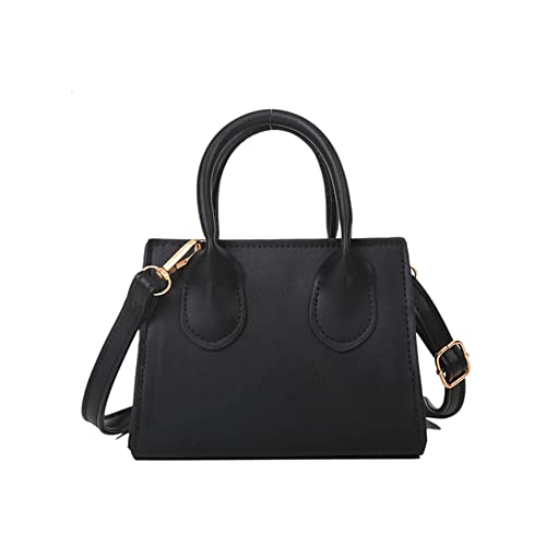 Damen Schultertasche, Top-Griff Tasche, Mode Frauen Leder Mini Schulter Messenger Bag Top-Griff Handtasche Tote Phone Holder Female Satchel Kleine Geldbörse von liuduo