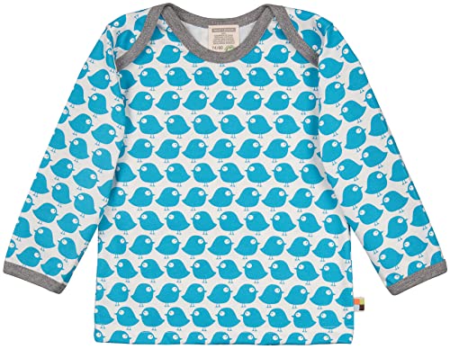 loud + proud Unisex Baby Shirt Langarm aus Bio Baumwolle, GOTS Zertifiziert T-Shirt, per Pack Blau (Petrol pe), 86/92 (Herstellergröße: 86/92) von loud + proud