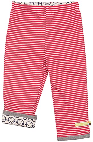 loud + proud Unisex Baby Wendehose aus Bio Baumwolle, GOTS Zertifiziert Hose, per Pack Rot (Tomato to), 62/68 (Herstellergröße: 62/68) von loud + proud