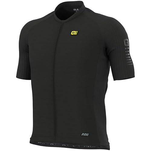 louizumify Herren-Radtrikot mit kurzen Ärmeln, 100% Spandex-Gewebe, hohe Elastizität, schnell trocknend und atmungsaktiv, 3 Rückentaschen von louizumify