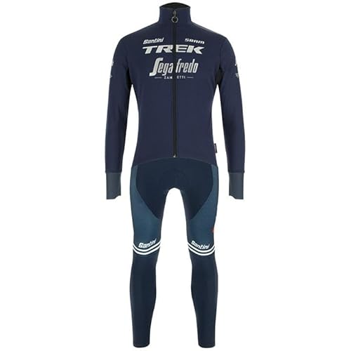 louizumify Performance Herren Radtrikot Langarm mit 3 Taschen - Reflektierendes Feuchtigkeitsableitendes Material von louizumify