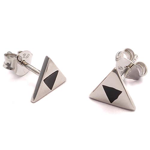 Geek Gaming Ohrstecker, 925 Sterling Silber, dreifach Dreieck Ohrring, Nerd Schmuck von loveyourdiamonds