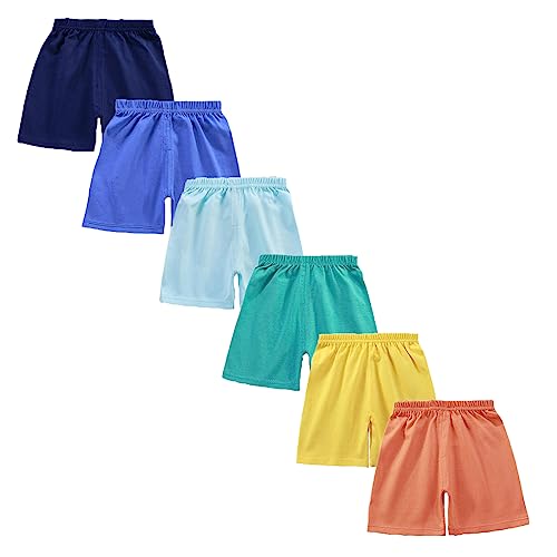 loyboon Baby Junge Baumwolle Shorts-Unisex Kleinkind Baby Sommer Kurze Hosen für Jungen Kinder Sommer Kleidung,6er-Set Multi-Packs 1-5 Jahre von loyboon