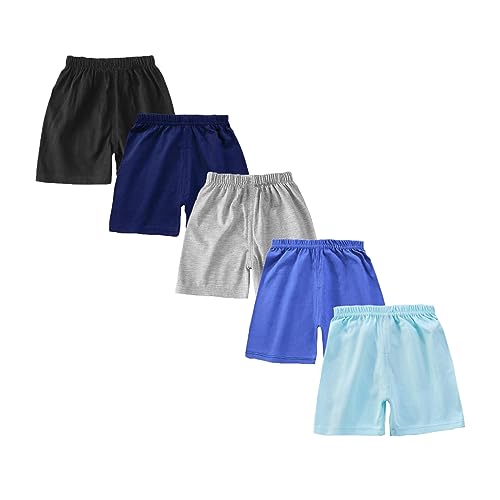 loyboon Baby Junge Baumwolle Shorts-Unisex Kleinkind Baby Sommer Kurze Hosen für Jungen Kinder Sommer Kleidung,6er-Set Multi-Packs 1-5 Jahre von loyboon