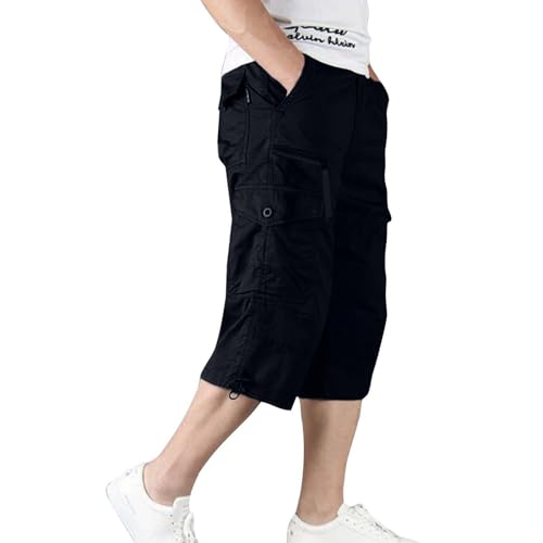 lozssnigzi Leinenhose Herren Kurz, Sport Freizeit 3/4 Hose Baggy Schnelltrocknend Wanderhose 7/8 Atmungsaktiv Caprihosen Dreiviertel Mit Taschen Arbeitshosen Sommerhose Leicht Shorts lozssnigzi Leinenhose Herren Kurz, Sport Freizeit 3/4 Hose Baggy Schnelltrocknend Wanderhose 7/8 Atmungsaktiv Caprihosen Dreiviertel Mit Taschen Arbeitshosen Sommerhose Leicht Shorts von lozssnigzi