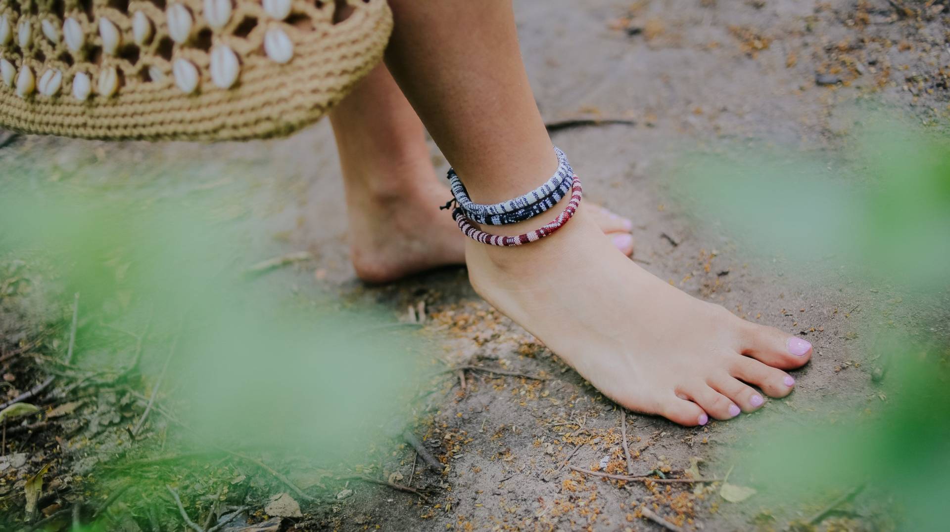 3x Boho Surfer Fußband Set - Damen Fußkettchen Fußbändchen Handmade Festival Strand Schmuck Sommer Accessoires Freundschaftsbänder Sww von madebynami