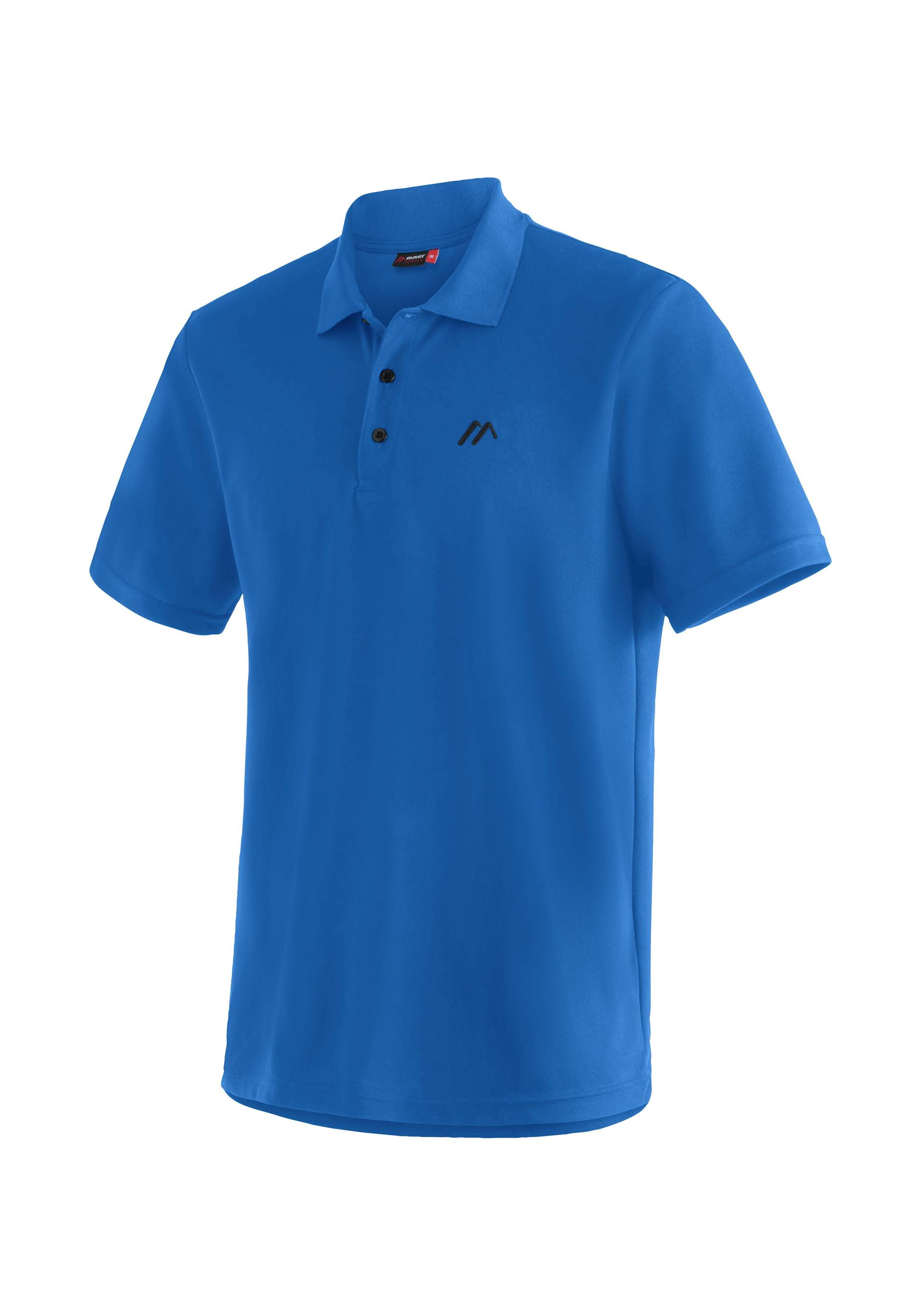 Maier Sports Funktionsshirt "Ulrich", Herren Wandershirt, bequemes Polo-Shirt für Wandern und Freizeit von maier sports