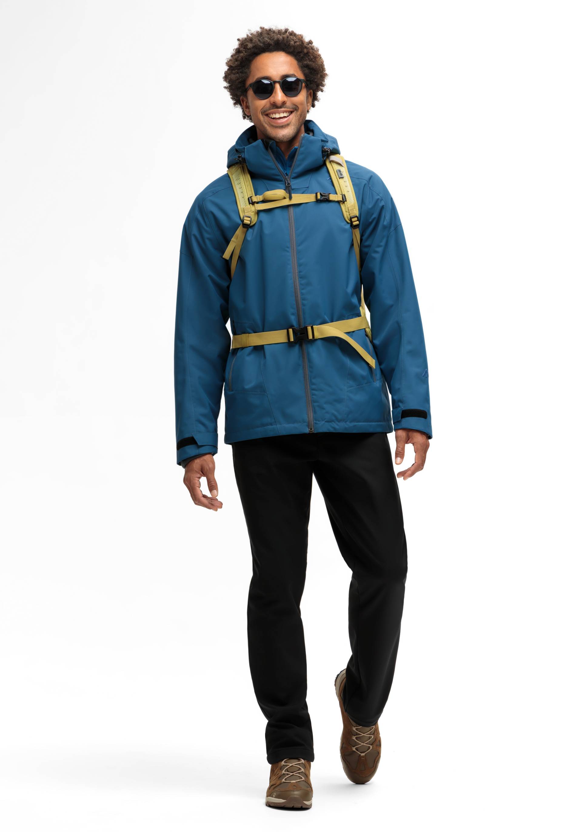 Maier Sports Outdoorjacke "Finn", Herren Wanderjacke, atmungsaktiv und wasserdicht, 2-in-1 Jacke mit Kapuze von maier sports