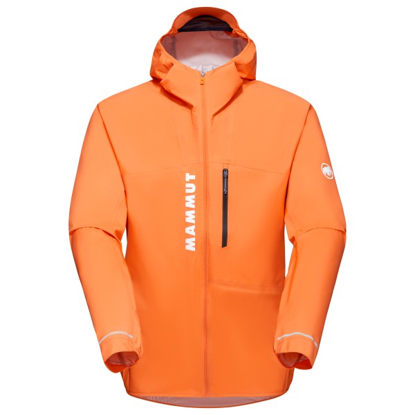 Mammut - Aenergy Trailrunning Hardshell Hooded Jacket - Regenjacke Gr L;M;S;XL;XXL orange;weiß/schwarz von mammut