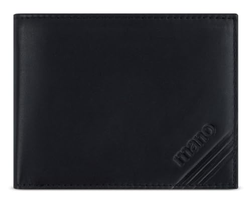 mano Don Antonio RFID Coin Wallet Black von mano