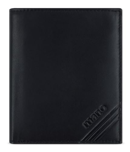 mano Don Antonio RFID Coin Wallet Black von mano