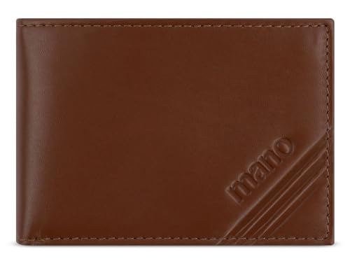 mano Don Antonio RFID Mini Purse Cognac von mano