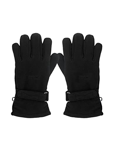 maximo® Kinder Fleece-Handschuhe Klett, Größe:5, Präzise Farbe:Schwarz von maximo